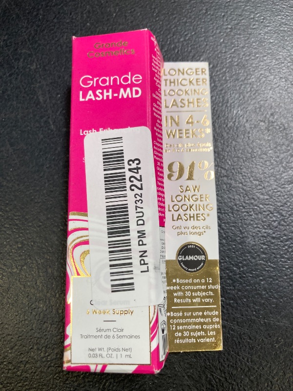 Photo 1 of Grande Cosmetics GrandeLASH-MD Lash Enhancing Serum, 1 ml - 6-week starter supply