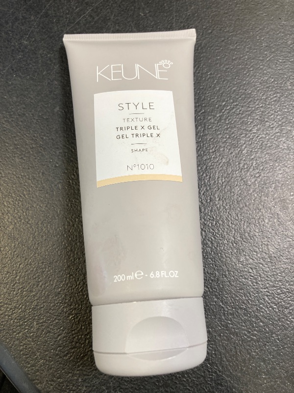 Photo 1 of Keune Style Triple X Gel, Ultimate Hold & Wet Look Styling Gel, 6.8 Fl Oz