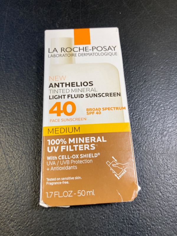Photo 1 of La Roche-Posay Anthelios Tinted Sunscreen SPF 40+, Broad Spectrum SPF + Antioxidants, Titanium Dioxide & Zinc Oxide Sunscreen, 4 Flexible Shades With No White Cast, Oil Free & Oxybenzone Free