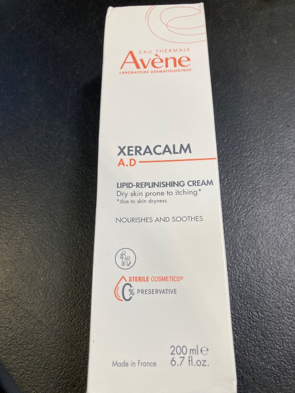 Photo 1 of Avene XeraCalm A.D Lipid-Replenishing Cream, Atopic Dermatitis, Eczema-Prone, No Preservatives, Fragrance-Free, 6.7 Oz