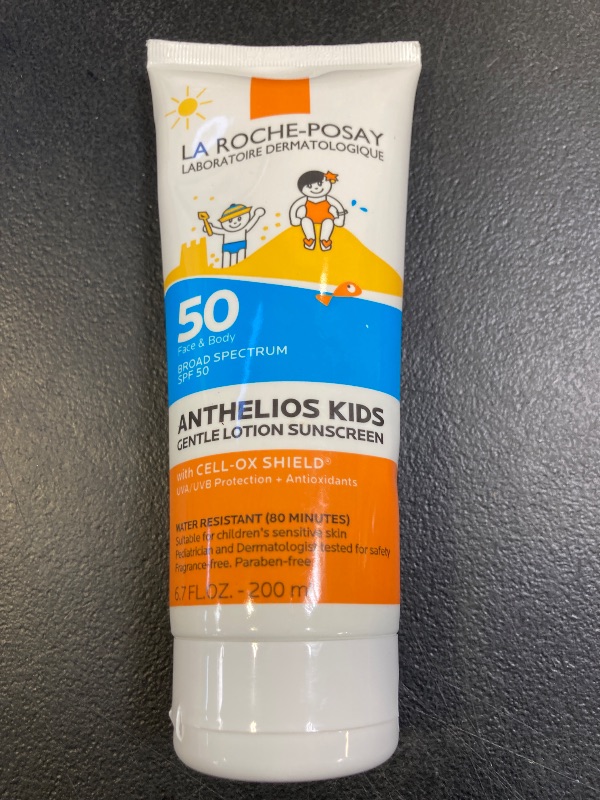 Photo 1 of La Roche-Posay Anthelios Kids Gentle Lotion Sunscreen SPF 50, Broad Spectrum SPF + Antioxidants, Sunscreen For Kids, Octinoxate & Oxybenzone-Free, Pediatrician Tested, Non Comedogenic, Oil Free