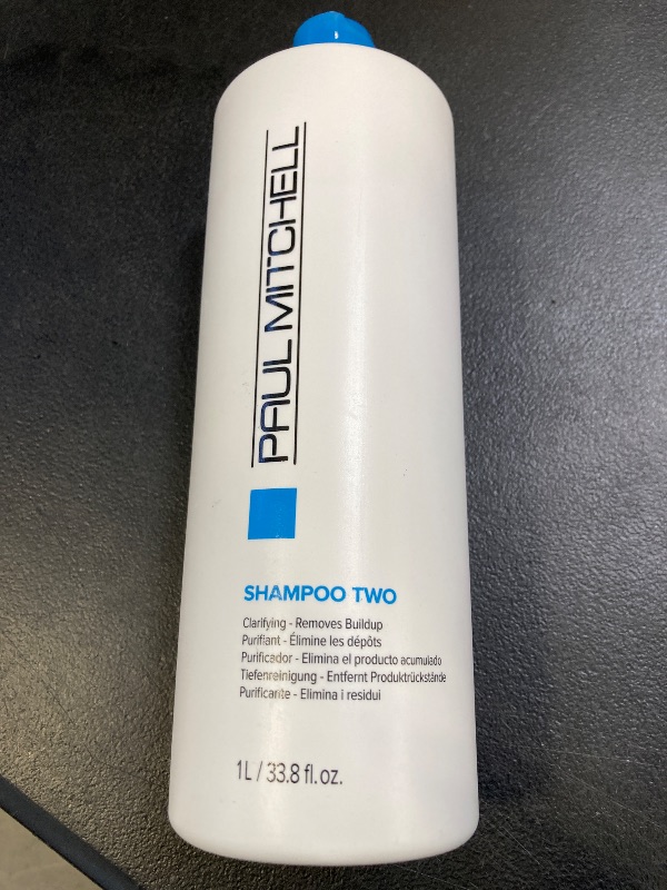 Photo 1 of Paul Mitchell Shampoo Two, Clarifying Shampoo, Deep Cleanses + Removes Buildup, For All Hair Types, Especially Oily Hair, 33.8 fl. oz.