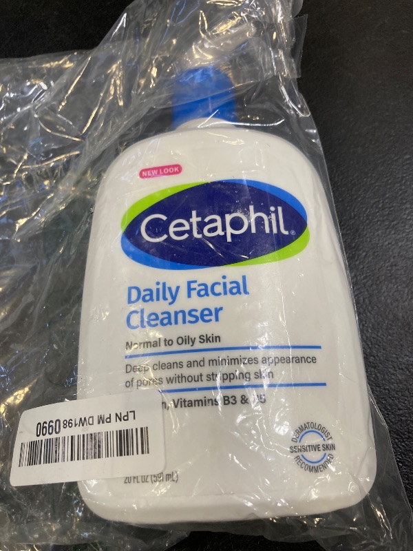 Photo 1 of Cetaphil Face Wash, Daily Facial Cleanser for Sensitive, Combination to Oily Skin, 20 oz, Gentle Foaming, Soap Free, Hypoallergenic
