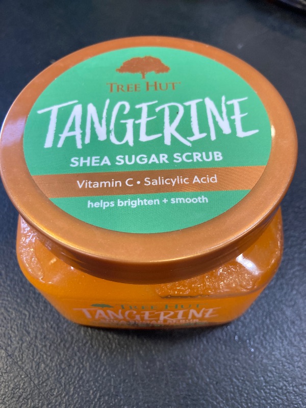 Photo 1 of Tree Hut Tangerine Shea Sugar Scrub | Exfoliating Body Scrub Removes Dead, Dry Skin for a Soft & Hydrated Feel | Nourishing Essential Body Care | 18 fl oz.