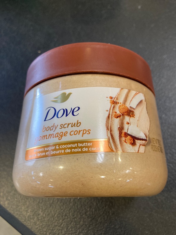Photo 1 of Dove Brown Sugar and Coconut Butter Body Scrub Exfoliates and Deeply Nourishes for Smooth, Radiant Skin 15 oz