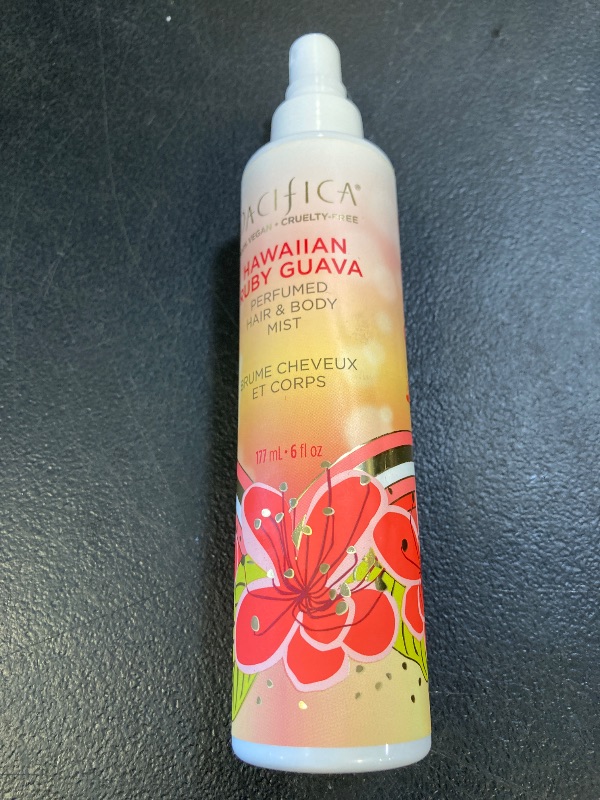 Photo 1 of Pacifica Hawaiian Ruby Guava Hair Perfume & Body Fragrance Spray Mist - Body Mist Fragrance w/ Grapefruit, Patchouli, Sugar Notes & Geranium Clean Beauty Alcohol-Free, Vegan & Cruelty-Free, 6 oz