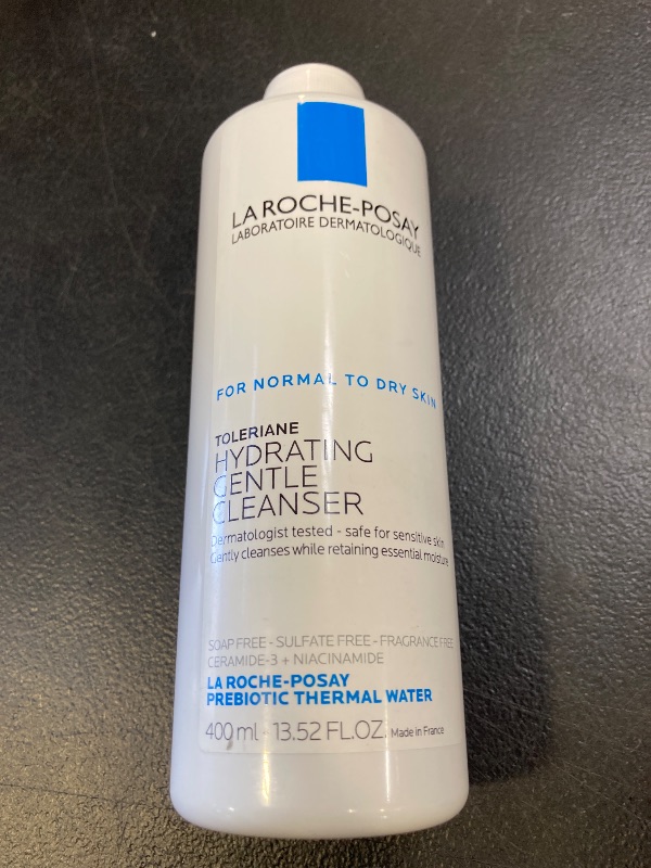 Photo 1 of La Roche-Posay Toleriane Hydrating Gentle Face Cleanser, Daily Facial Cleanser with Niacinamide and Ceramides for Sensitive Skin, Moisturizing Face Wash for Normal to Dry Skin, Fragrance Free