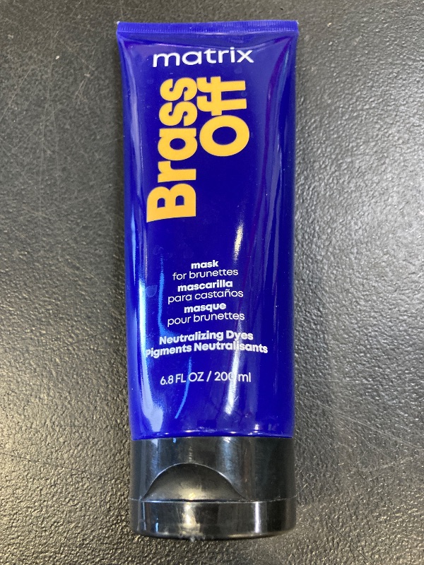 Photo 1 of Matrix Brass Off Color Depositing Neutralization Hair Mask | Repairs & Protects Fragile Hair | For Color Treated Hair |Neutralizes Orange Tones | Color Depositing | Packaging May Vary | 6.8 Fl. Oz.
