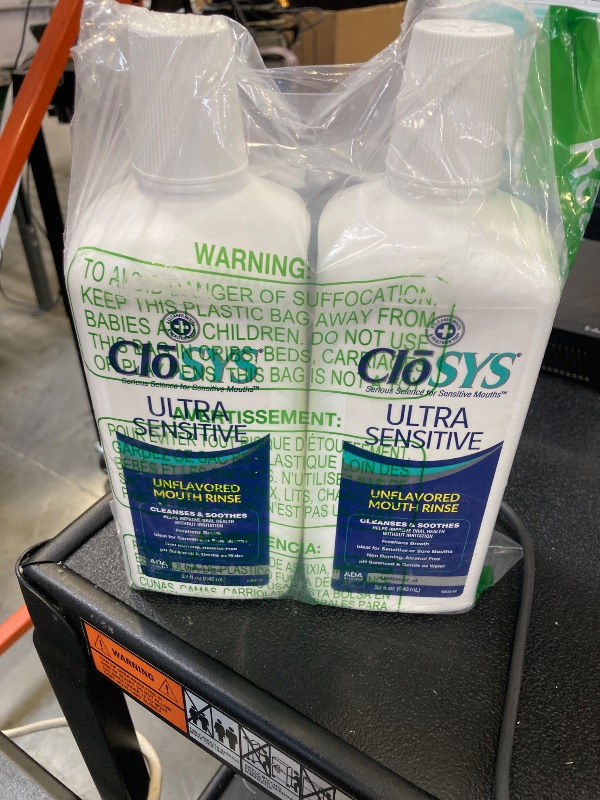 Photo 1 of Closys Healthy Teeth Anti-Cavity Oral Rinse Mouthwash with Fluoride, Non-Burning, Non-Irritating – 32 Fl Oz (Twin Pack)
