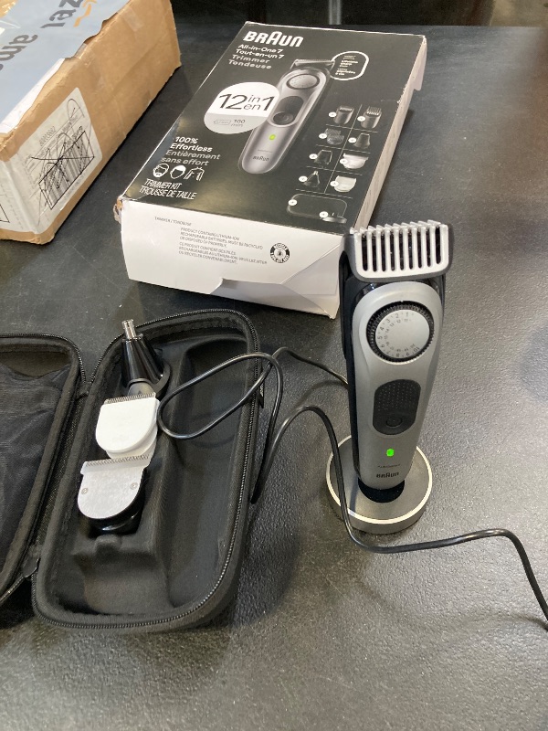 Photo 1 of Braun All-in-One Men's Shaving Kit Series 7 7440, 12-in-1 Beard, Face, Nose, Ear Trimmer, Hair Clippers, Body Groomer and Manscaping