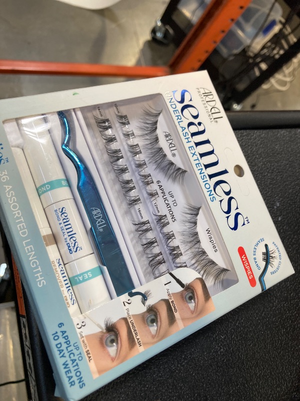 Photo 1 of Ardell Seamless Eyelash Extension Kit, Wispies - Customizable DIY Lash Clusters, Includes Bond & Seal and Applicator for Long-Lasting Natural Lashes, 1 Pack