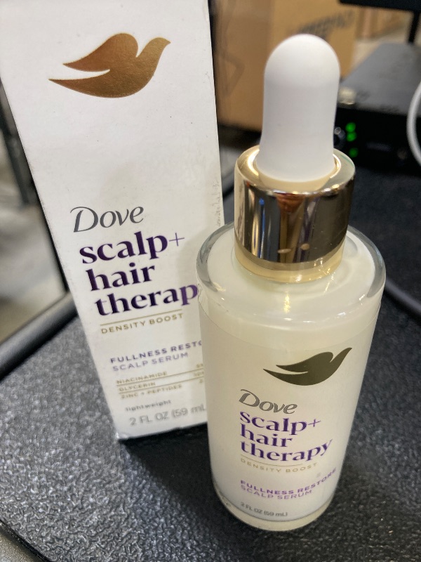 Photo 1 of Dove Scalp + Hair Therapy Density Boost Serum Fullness Restore Visibly Thicker Hair In As Soon As 30 Days, Hydrating & Fast-Absorbing, Instantly Relieves Dry Scalp 2 Fl oz