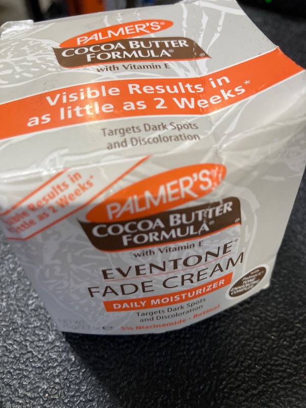 Photo 1 of Palmer's Cocoa Butter Formula Eventone Fade Cream, Anti-Dark Spot Fade Cream with Vitamin E and Niacinamide, Helps Reduce Dark Spots & Age Spots, 2.7 Ounce