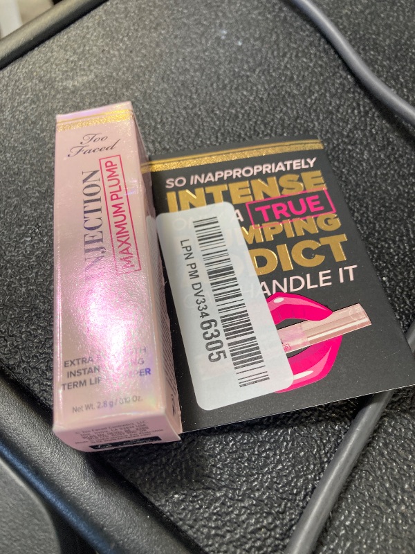 Photo 1 of Too Faced Lip Injection Maximum Plump Extra Strength Lip Plumper Gloss | Hydrating + Plumping, Travel Size, 0.1 Fl Oz, Original