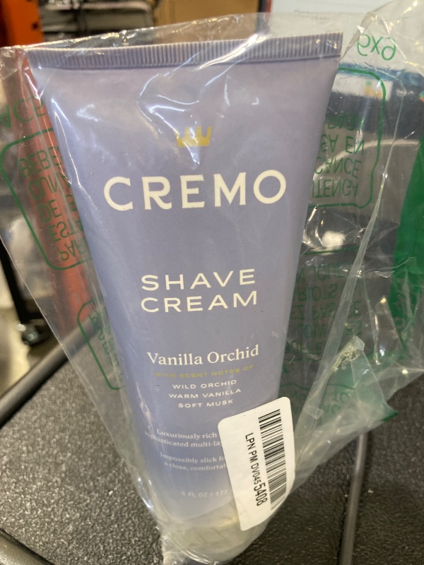 Photo 1 of Cremo Vanilla Orchid Moisturizing Shave Cream, Astonishingly Superior Ultra-Slick Shaving Cream for Women Fights Nicks, Cuts and Razor Burn, 6 Fl Oz