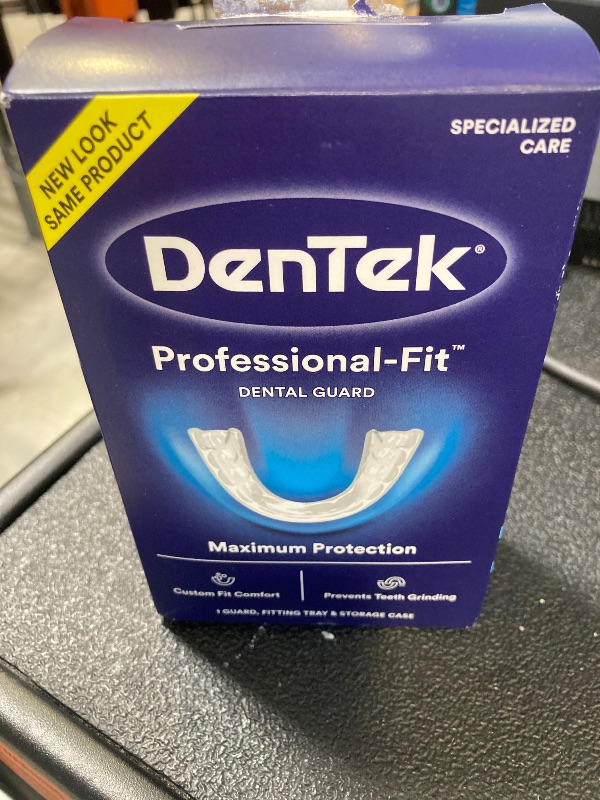 Photo 1 of DenTek Mouth Guard for Nighttime Teeth Grinding, Professional-Fit Dental Guard, 1 Count