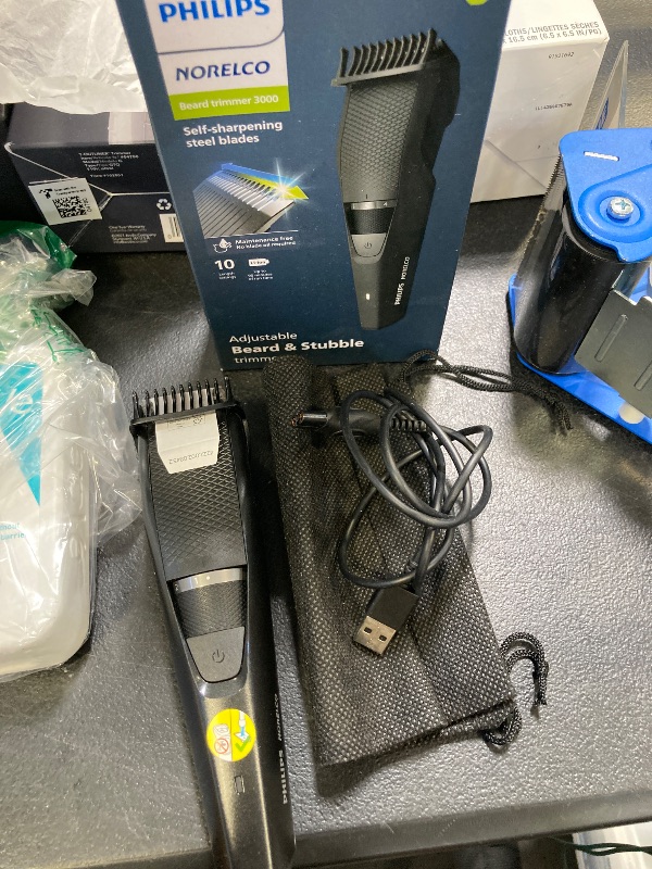 Photo 1 of Philips Norelco Beard Trimmer and Hair Clipper - Cordless Grooming, Rechargeable, Adjustable Length, Beard Trimmer and Hair Clipper - No Blade Oil Needed - BT3230/41