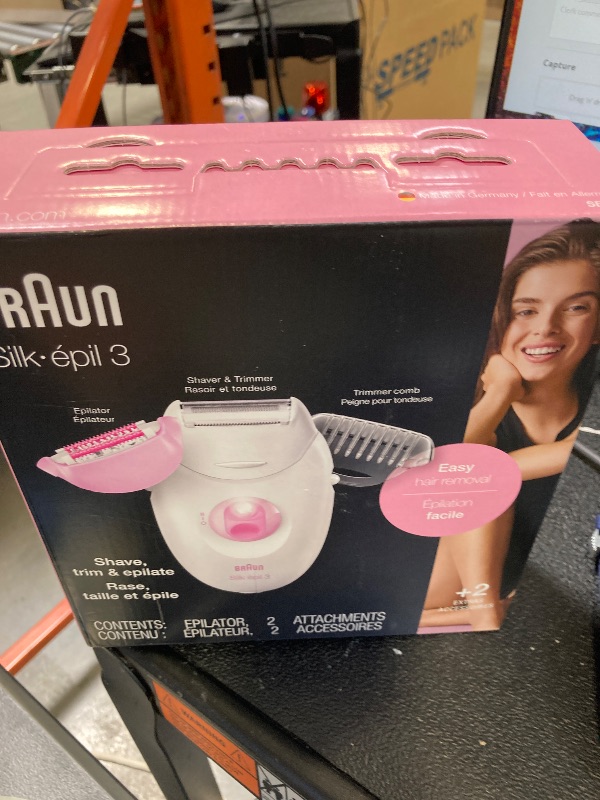 Photo 1 of Braun Epilator Silk-epil 3 3-270, Hair Removal Device, Epilator for Women, Shaver & Trimmer, Hair Removal