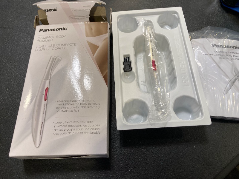 Photo 1 of Panasonic Full Body Hair Removal for Women, Portable Sleek Design, Gentle for Bikini, Underarm, Legs Areas, Pink, 1 Count (Pack of 1)