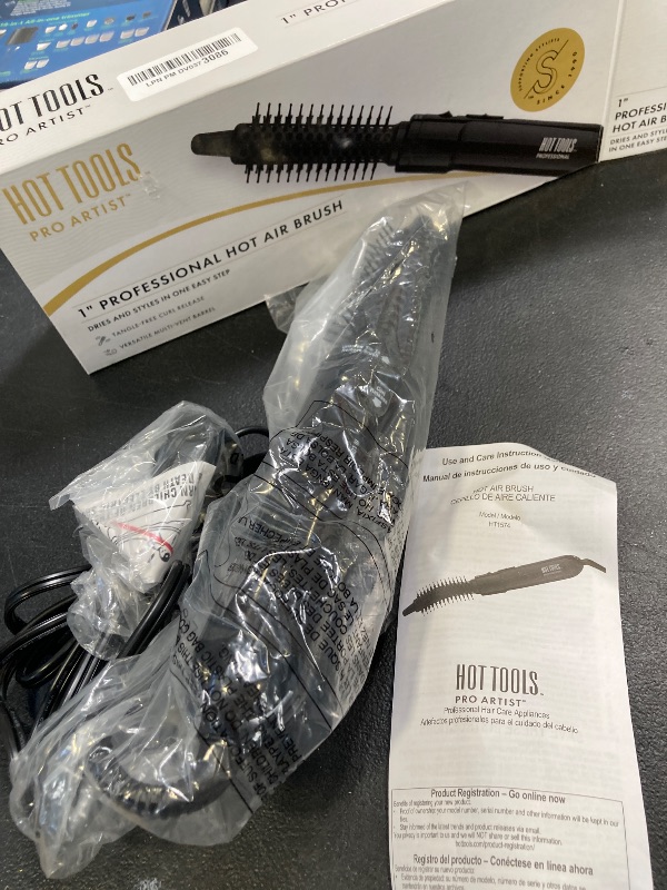 Photo 1 of Hot Tools Pro Artist Hot Air Styling Brush | Style, Curl and Touch Ups (1”) Black