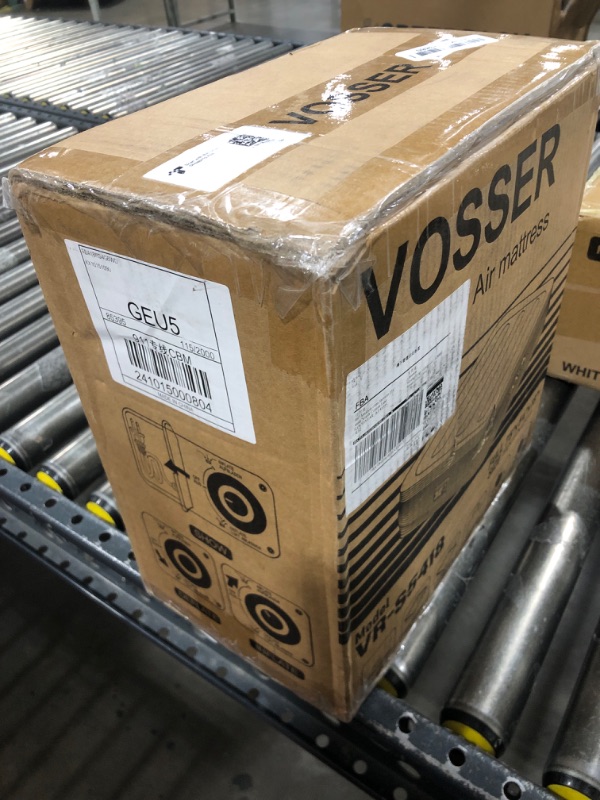 Photo 1 of VOSSER Air Mattress Full with Built in Pump,18''Inflatable Mattress of Upgraded Vertical Beams,Self Inflatable/Deflation Blow Up Mattress in 3 Mins,Flocked Top Airbed with Carry Bag for Home, Camping