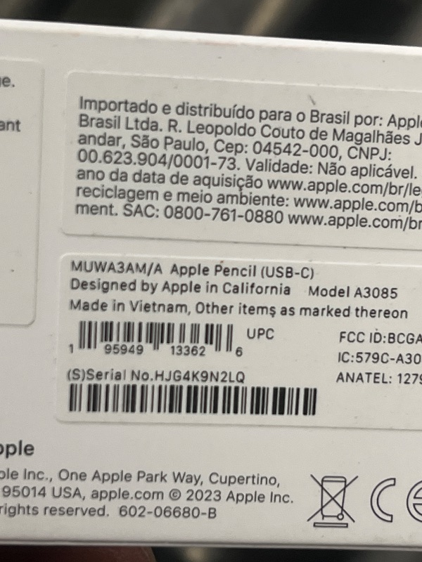 Photo 1 of Apple Pencil (USB-C): Pixel-Perfect Precision, Tilt Sensitivity, and Industry-Leading Low Latency for Note-Taking, Drawing, and Signing Documents. Attaches Magnetically, Charges and Pairs with USB-C