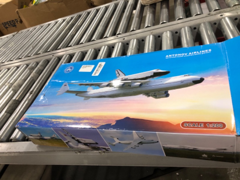 Photo 1 of 1:200 An-225 Carrying with Spaceshuttle BURAN Resin Aircraft Model Toy 17 inch Display Model Plane for Collection