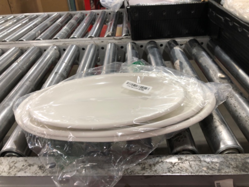 Photo 1 of DOWAN Large Serving Platter, 16"/14"/12" Oval Platters Oven Safe, White Serving Plates for Wedding Decor, Ceramic Serving Dish for Entertaining Food, Set of 3