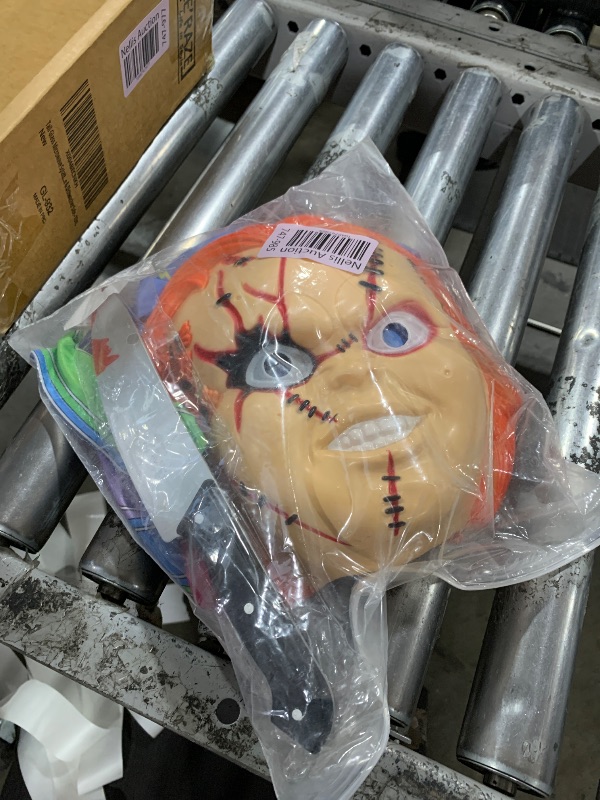 Photo 1 of HANERREAL Chucky Costume for Kids Halloween Child's Ghost Costume Toddler Cospaly Outfit (Small)