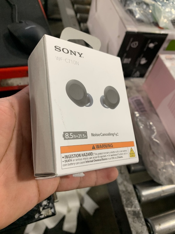 Photo 1 of Sony WF-C710N Truly Wireless Noise-Canceling Earbuds with up to 30-Hour Battery Life, Lightweight and Secure, Black