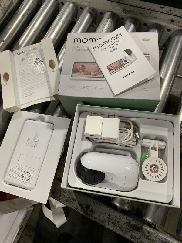 Photo 1 of Momcozy Smart WiFi Baby Monitor with Camera and Audio, 5" 1080P Screen with Wall Mount, Motion & Cry Detection, Safe Fence, Clear Night Vision, 5000mAh Battery, 2-Way Talk, Photo & Video Recording