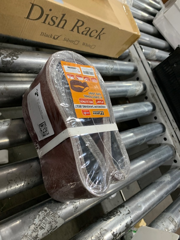 Photo 1 of 4x36 4 x 36 inch Sanding Belt Pack 4-Inch x 36-Inch,12 Pcs(4 Each of 80 120 150 Grits) Aluminum Oxide for Sander