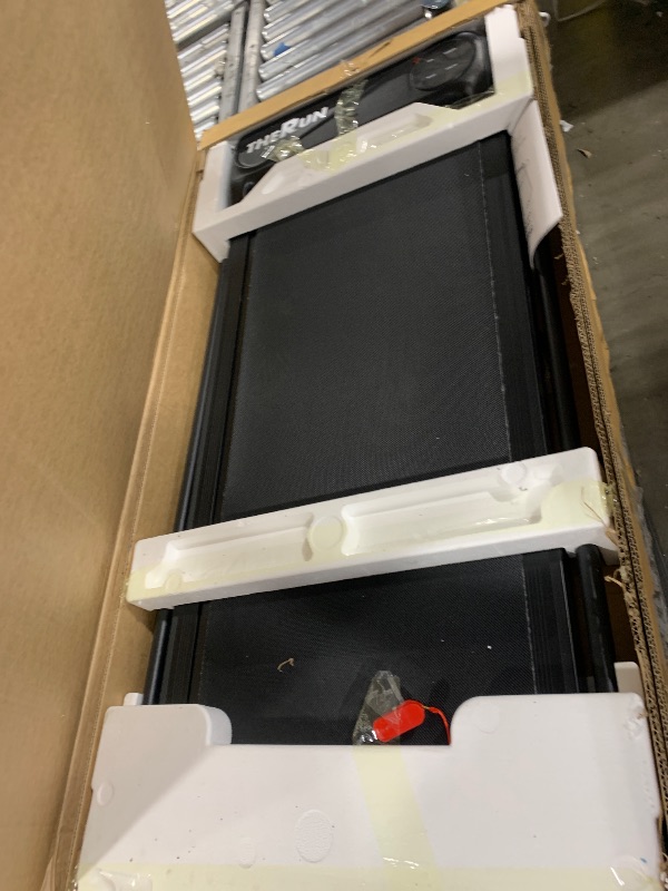 Photo 1 of THERUN Walking Pad Treadmill, 2.5 HP Under Desk Treadmill, 2 in 1 Foldable Treadmill for Home, Walking Pad with Handle Bar, 15" Widened Running Belt, Treadmill with Remote Control & LED Touch Screen