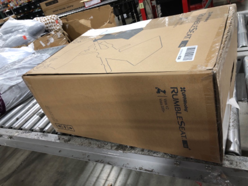 Photo 1 of UPPAbaby RumbleSeat V2+ Second Lower Seat/Compatible with Vista V2 and Vista V3 / Adapters, Bumper Bar, Bug Shield Included/Gregory (Blue Mélange/Silver Frame/Saddle Leather)