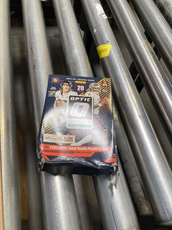 Photo 1 of BOXED IS DAMAGE--2024 Panini Donruss Optic NFL Football Hanger Box Purple Scope (Sealed)