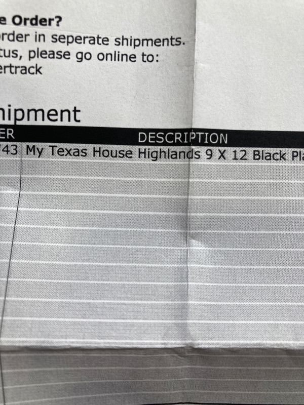 Photo 1 of My Texas House Highlands 9' X 12' Black Plaid Area Rug