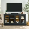 Photo 1 of Minor damage Better Homes & Gardens Ezra TV Stand for TV's up to 70", Rich Black finish