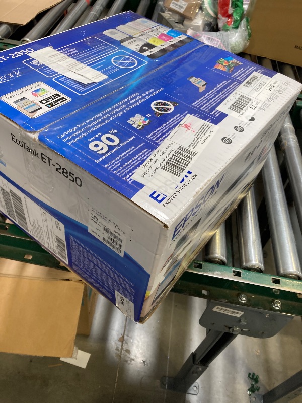 Photo 1 of Epson EcoTank ET-2850 Wireless Color All-in-One Cartridge-Free Supertank Printer, Copier, Scanner - White