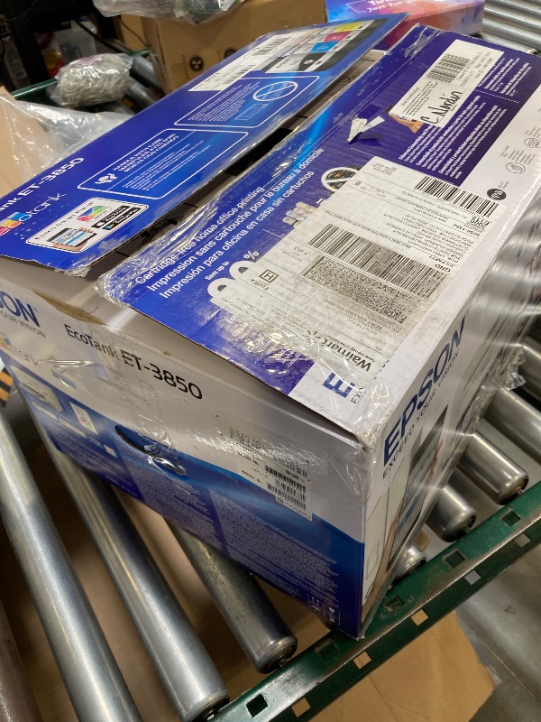 Photo 1 of Epson - EcoTank ET-3850 All-in-One Supertank Inkjet Printer - White