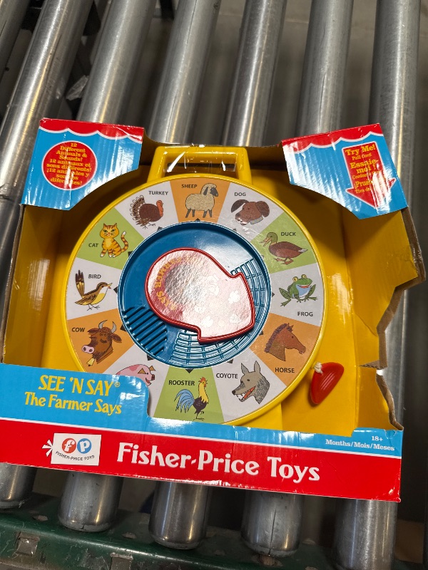 Photo 1 of Fisher Price Classics - Farmer Says See 'n Say - Vintage Learning Toy, Sounds and Animals, Interactive Retro Game for Kids, Girls, Boys, Baby, Preschoolers, Toddlers, Unisex Ages 18 Months +
