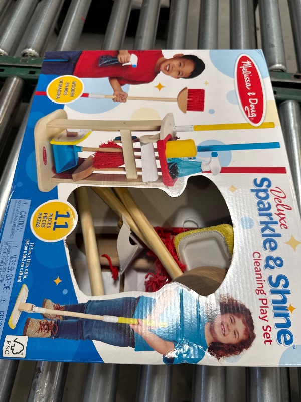 Photo 1 of Melissa & Doug Deluxe Sparkle & Shine Cleaning Play Set (11 Pieces) - FSC Certified