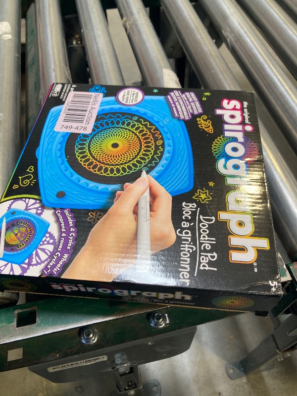 Photo 1 of Spirograph Doodle Pad– Arts and Crafts, Scratch Art, LCD Writing Tablet for Kids, Kids Toys, Art Supplies, Drawing Kit, Spiral Art, Double-Sides Stylus, Build-in Storage, Stencils Included, Ages 5+