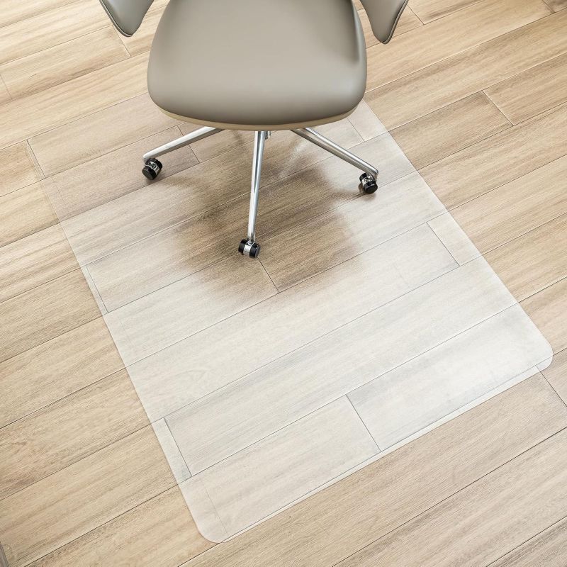 Photo 1 of Kailwokk Office Mat,36" x 48" Rectangle Clear Chair Mat for Easy Glide,PVC Floor Mat for Office and Home Hardwood Floor
