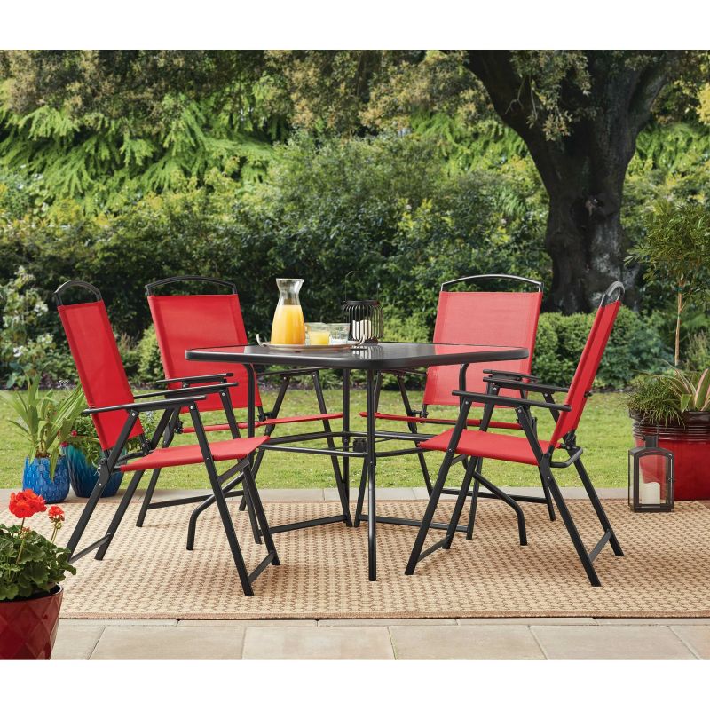 Photo 1 of Mainstays MS562807941904 Albany Lane 5-Piece Dining Set - Red
