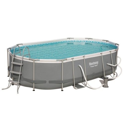 Photo 1 of Bestway Power Steel 16x10x3.5 Foot Metal Above Ground Swimming Pool Set W/ Pump