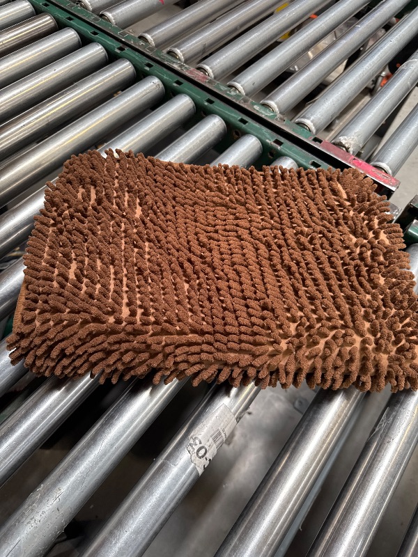 Photo 1 of Chenille Bathroom Rug, Coffee