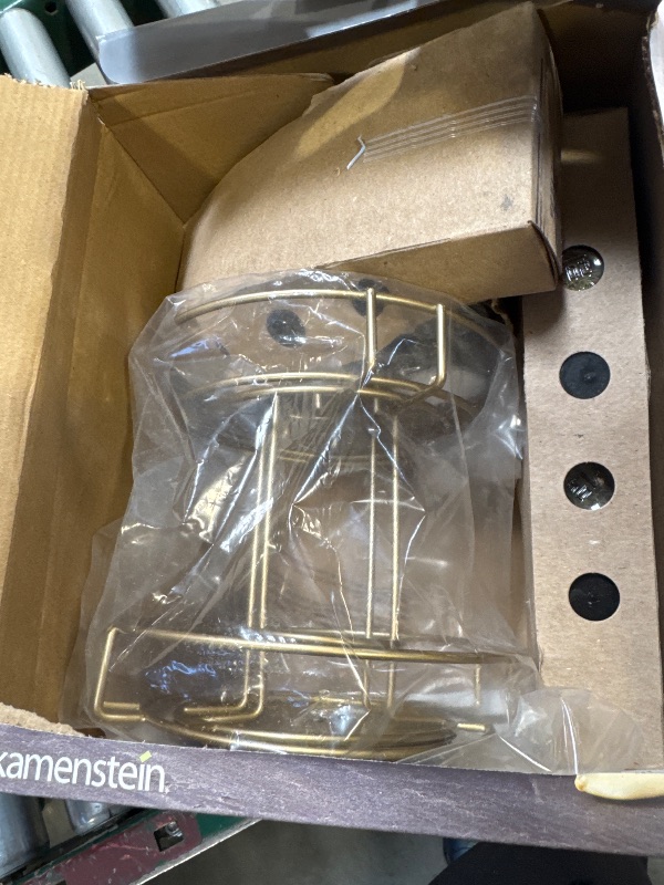 Photo 1 of Kamenstein 16 Can Gold Wire Countertop Spice Rack, 11 in.