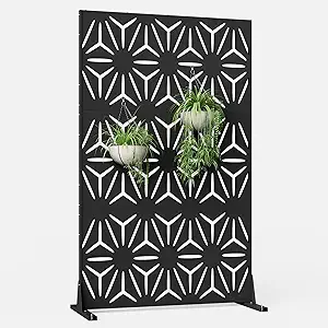 Photo 1 of Metal Privacy Screen for Outdoor Freestanding Privacy Screens