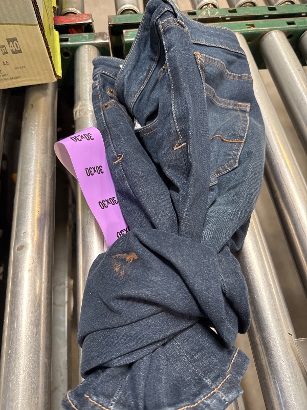 Photo 1 of IZOD Men’s Straight Fit Classic 5-Pocket Style Jean (Dark Blue, 30W x 30L)