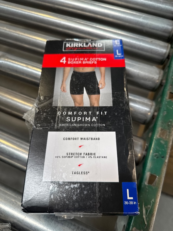 Photo 1 of Kirkland Signature Men's Boxer Brief Multicolor Pack, Large (Pack of 4)